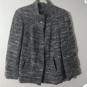 J. Jill Women's Gray Tweed Jacket